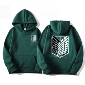 Attack on Titan Men's Hoodie Anime Hoodies Men and Women Streetwear Pullover Harajuku Shingeki No Kyojin Hoodies Sweatshirt