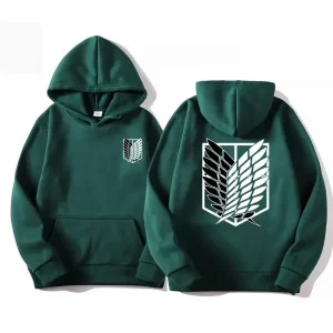 Japan Anime Attack on Titan Men Hoodies Spring Autumn Hip Hop Casual Pullover Top Hoodie Fashion Sweatshirts Jogging Sportswear